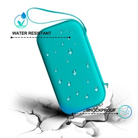 BOVKE Hard Travel Speaker Case for Bose New SoundLink Flex Speaker (2nd Gen) / Bose SoundLink Flex Bluetooth Portable Speaker, Extra Mesh Pocket for Bose Speaker Charger, Charging Cables, Turquoise