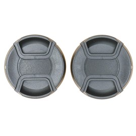 PROtastic® 62mm Lens Caps (Pack Of 2) - Spring Loaded Pinch Cap Wont Fall Off. Fits Nikon, Canon, Pentax etc. LC-62 E-62 O-LC62
