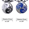 Tapp Collections Dragon Yin Yang 2 Mood Pendant Necklaces Set