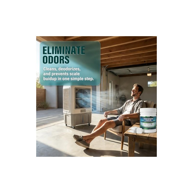 Swamp Cooler Tablets for Evaporative Coolers | Water Stain Cleaning,