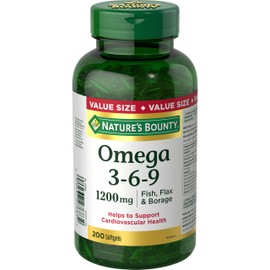 Nature's Bounty Omega-3-6-9 1200mg 200 count