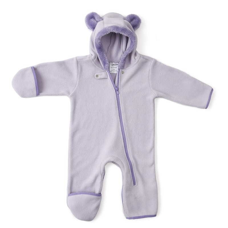 baby deedee Mameluco de Forro Polar para niña, Púrpura/Ombre Force.,
