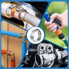 Seept 130Pcs 12-Sizes 304 Stainless Steel Single Ear Hose Clamps