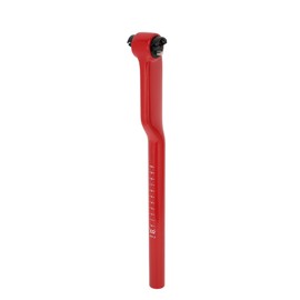 Motoforti Universal Bike Seat Posts Bike Saddle Post Seat Tube 27.2x400mm 25 Degree Offset Carbon Fiber Red 1 Pc