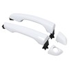 ApplianPar Front Driver and Passenger Side Exterior Door Handle White