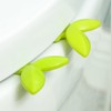 MinniLove Toilet Seat Handle Handle Handle Green Leaf Design Bathroom