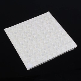 100pcs Autoadhesivo de Goma Muebles pie Parachoques Puerta Muebles de Goma Transparente Parachoques Circular 8x2.5mm