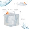 Relaxdays Foldable Water Canister, Set of 4, 5 L, Folding