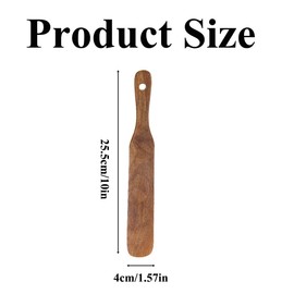 Wooden Spatula Mixing Spoon Stirring Stick Kitchen Tools for Cooking Bread Dough Whisk