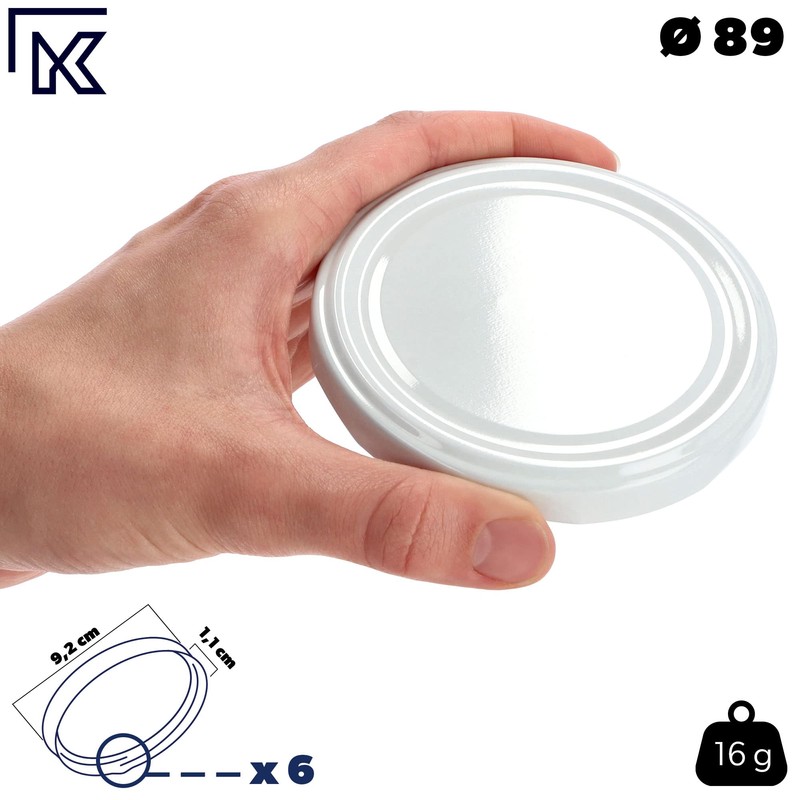 KADAX Screw Lid fi89 mm, Replacement Metal Lid Set, To89