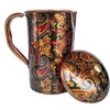 Rastogi Handicrafts Pure Copper Jug Screen Printed pitcher (1 Pitcher)