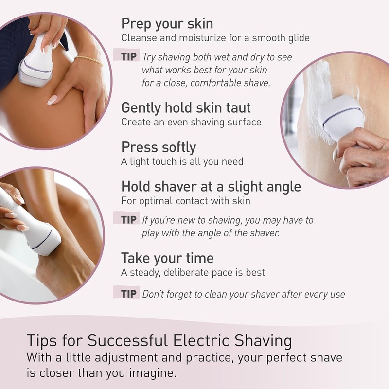 Panasonic Electric Bikini Trimmer, Women's Waterproof, Full-Body Cordless Electric Razors
