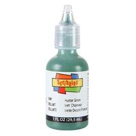 Scribbles 13903 3D Fabric Paint Shiny, Hunter Green, 1 oz. (13910)