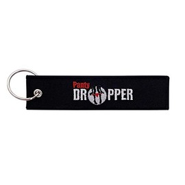 Keychain Tag for Motorcycles, Scooters, Bike, Cars, Backpacks, Gifts, & More (Panty Dropper)