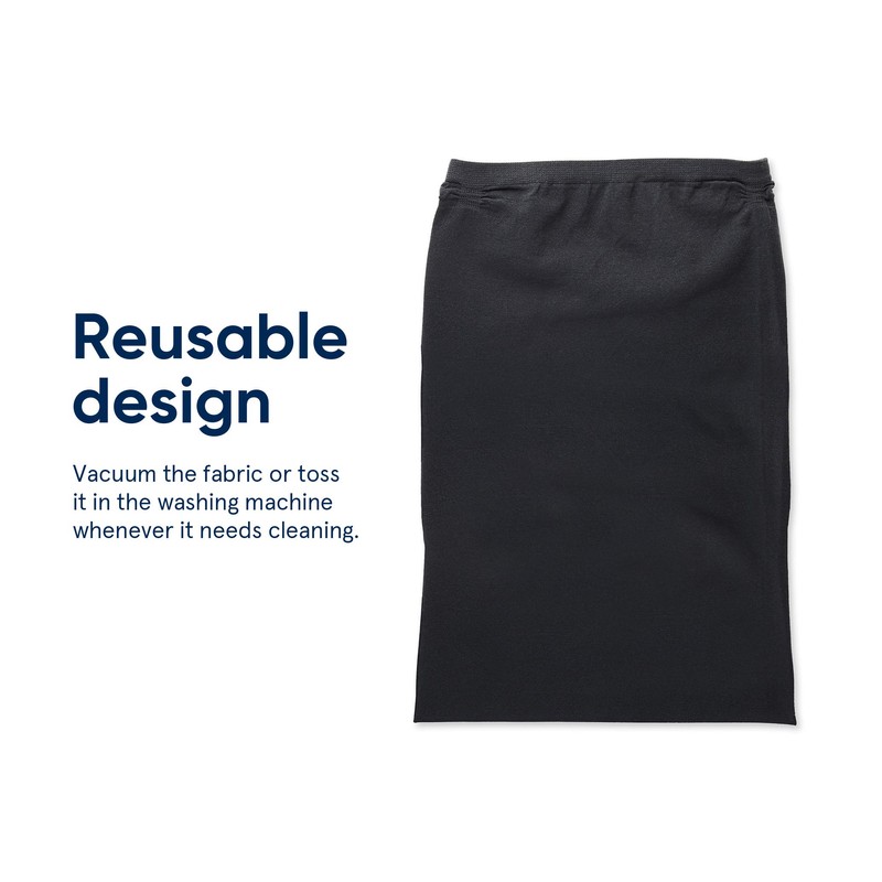 BLUEAIR Blue Pure 411+ Black Pre-Filter, Washable Fabric Traps Pollen,