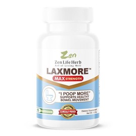 LAXMORE "I POOP MORE" FAST Bowel Movements And Digestive Wellness (30/60/90) MultiPack - Dietary Vitamin Supplement Fitness Edible - Specification: 1 Pack (90 Capsules)