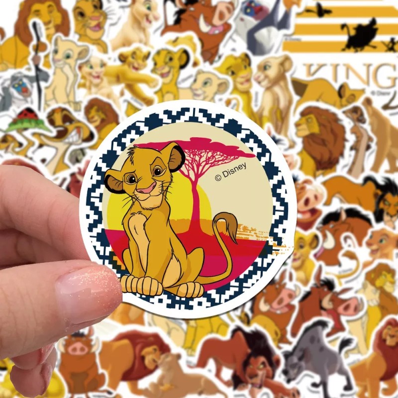 El Rey León Película 50 Calcomanias Stickers Pvc Contra Agua