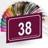 House Number Sign PVC Engraved Plate 15 x 10 cm