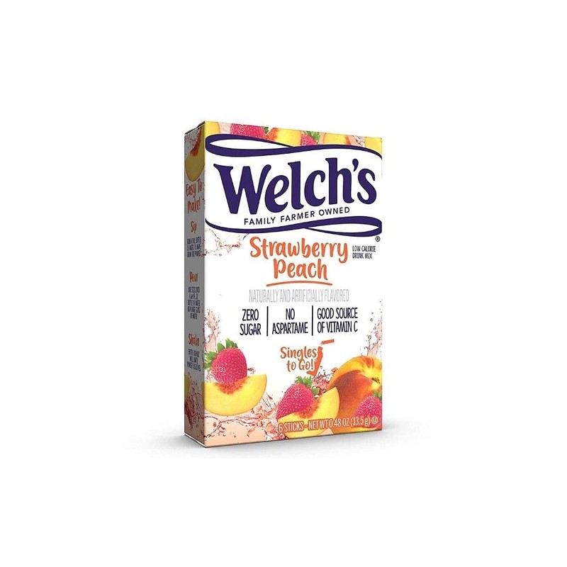 SINGLES TO GO! Welch's Variety Pack - Strawberry Peach, Cherry