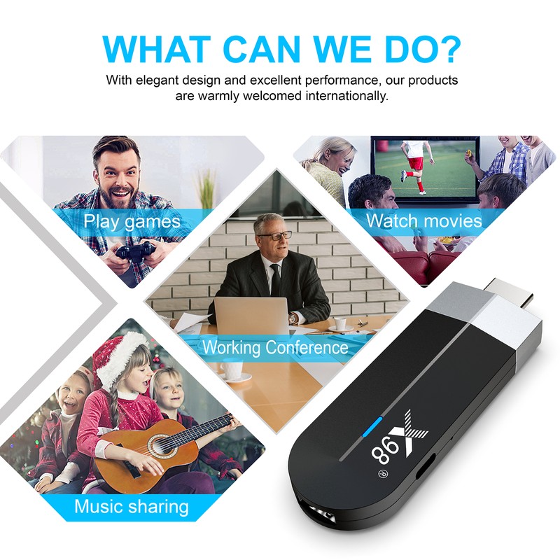 X98 S500 Android 11.0 Smart TV Stick UHD 4K Media
