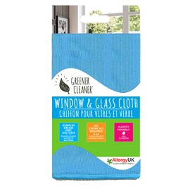Living Eco Home Window and Glass Cloth, Microfibre, Blue, 30 x 35 x 0.4 cm