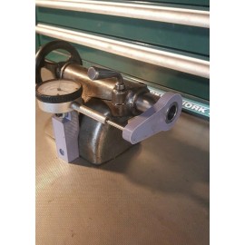 Logan South Bend 9" Metal Lathe Tailstock Tail stock Dial Indicator Mount Adapter - Yellow