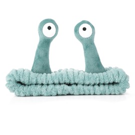 WLLHYF Spa Headband Face Makeup Microfiber Soft Coral Fleece Head Wrap Snail Cartoon Cute Hair Accessories Elastic Skin Care Headband for Women Face Wash (Green)