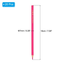 PATIKIL Rose Red Colored Pencils Set,20 Pcs Oil Color Pencils Wooden Coloring Drawing Pencil for Artists Art Painting