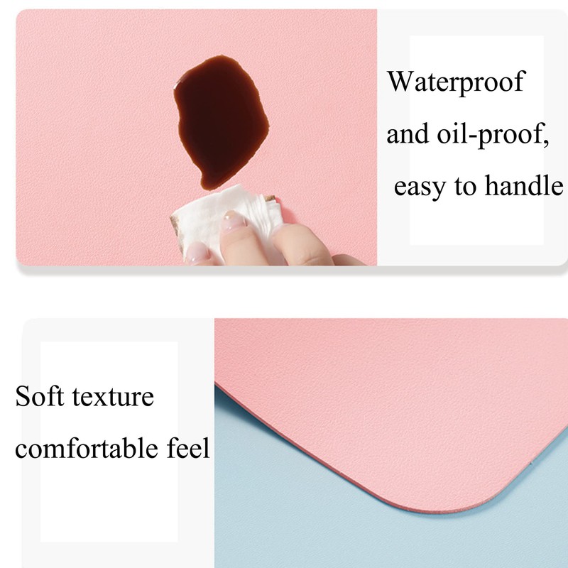 (MAT ONLY) White Nail Arm Rest Mat, AMOYUN Double-sided Nail