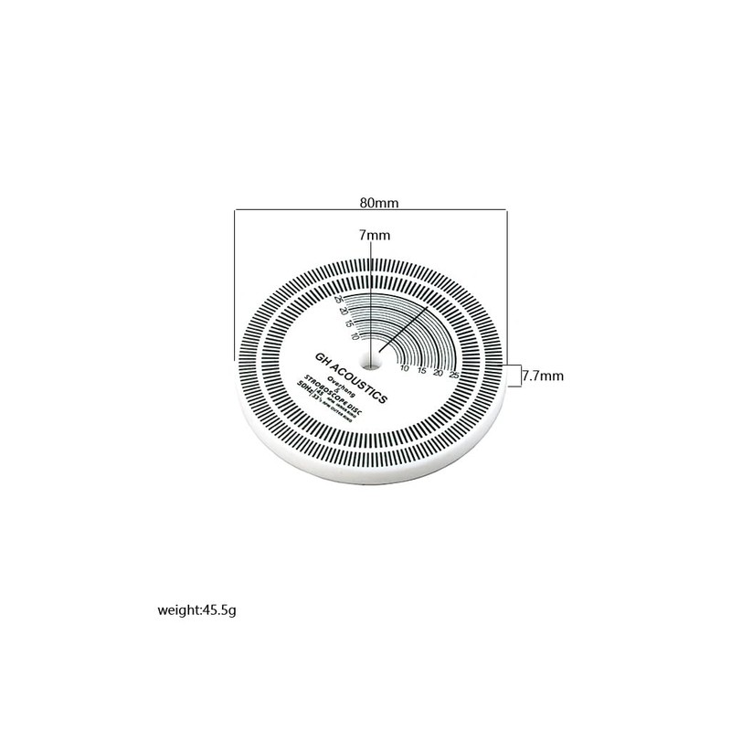 Alnicov LP Stroboscope Disc Turntable Calibration Strobe Disc Adjust Speed