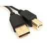 Mr. Gadget's Solutions Gold Plated connectors printer cable Black 3