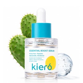 KIERO Serum Facial Niacinamida y Péptidos Essential Boost 30 ml  Nopal, pantenol, enzimas de papaya y piña, luminosidad, barrera cutánea, absorción...