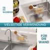 TAILI Sponge Holder with Suction Cup, Removable Sink Organiser -