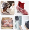 100 Pcs Plastic Shower Caps, Waterproof Hair Caps for Women