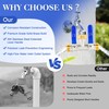 EJW 2 Way Faucet Splitter,Double Hose Connector,Garden Hose Splitters, Hose
