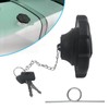 Meyola 80 mm Fuel Cap Black with 2 Keys, Chain