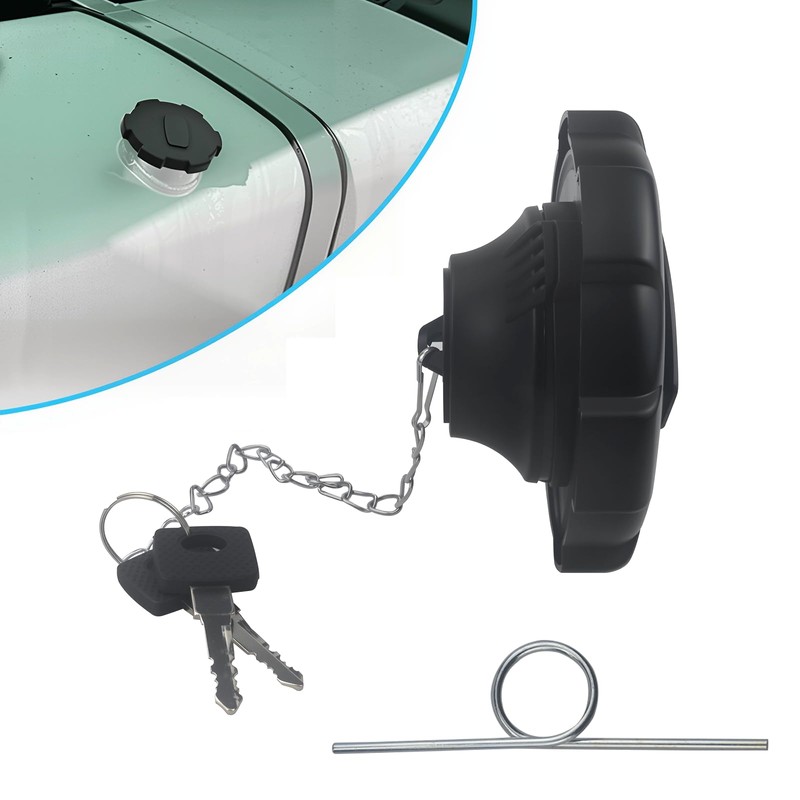 Meyola 80 mm Fuel Cap Black with 2 Keys, Chain
