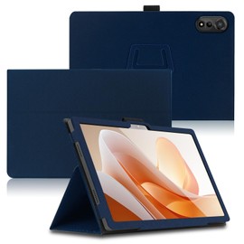Keihok Case for Blackview MEGA 2 12 inch Tablet Cover with Hand Strap and Pencil Holder, Folding Stand Flip Case for Blackview MEGA 2 WiFi. (Dark Blue)