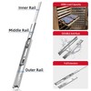 MEICCIPLUS 16 inch Soft Close Drawer Slides 1 Pairs Ball