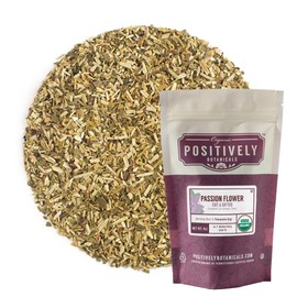Organic Positively Botanicals Company, Passion Flower, Herbal Tea Loose Leaf Botanical, 4 Ounce