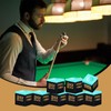TRIITECH Snooker Chalk,Green Pool Cue Chalk Billiard Chalk 12 Cubes