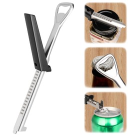 FOWSRHRG Adjustable Jar Opener for Weak Hands, Multifunctional Stainless Steel Can Openers, Retractable Manual Jar Bottle Cap Jar Lid Gripper for Seniors with Arthritis, Useful Kitchen Gadgets