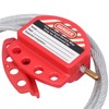 RealPlus Lockout Tagout Cable Lock, 1/4" x 6ft Adjustable Cable