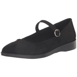 Anne Klein Women's Sissy Mary Jane Flat, Black, 8.5