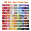 Peirich Embroidery Thread Cross Stitch Threads, 110 Colours Embroidery Threads