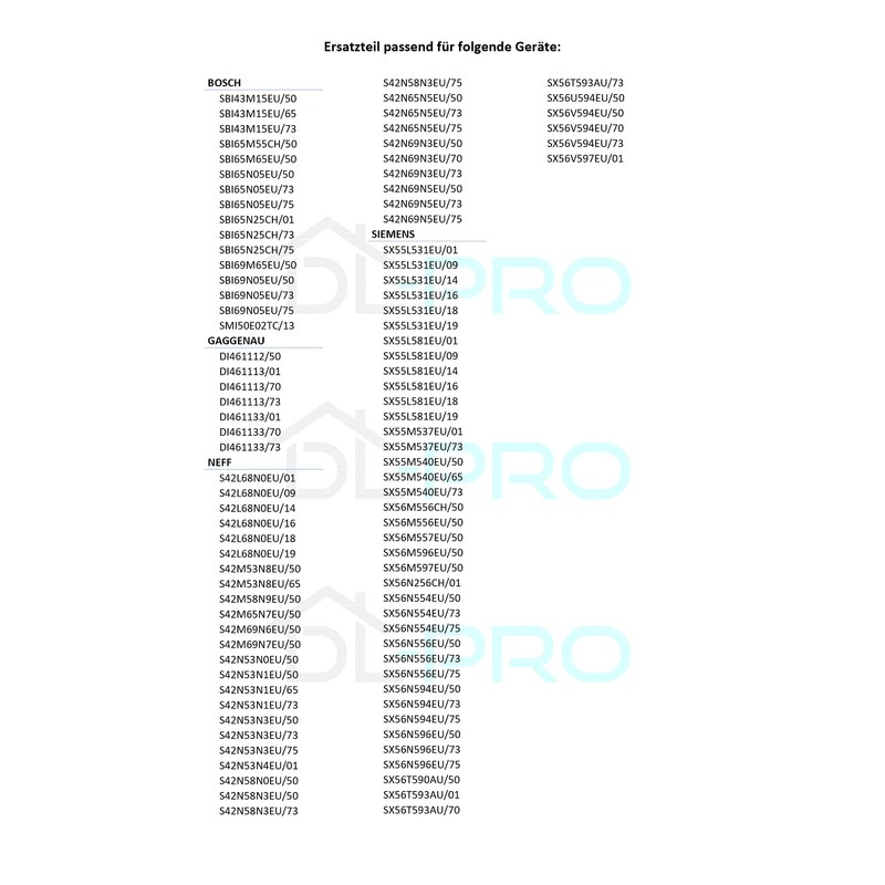 DL-pro 2 x door hinge springs with pulley for Bosch