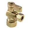 Kingston Brass Baseline KF5330BB OD Comp Angle Stop Valve, Brushed