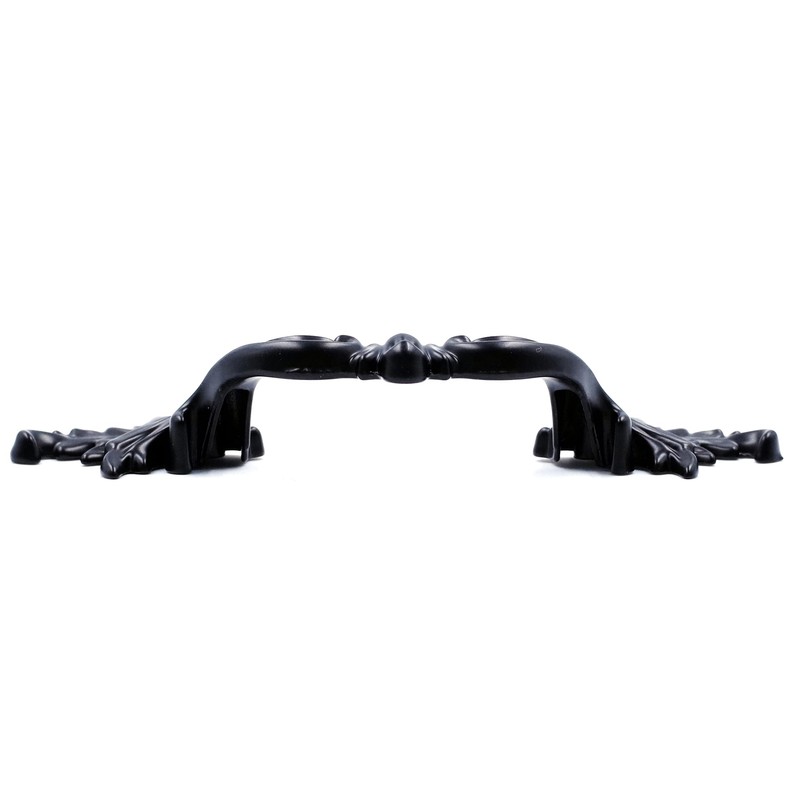 Jetland French Provincial Drawer Pulls - 6-Pack, Flat Black, 2-1/2"