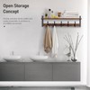 Tatub 29" Rustic Coat Rack Wall Mount with Shelf, Entryway