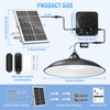APILAB Solar Shed Light Indoor Outdoor, 2000LM Motion Sensor Pendant